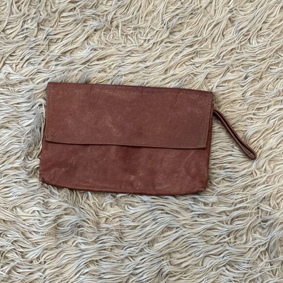 Vintage leather clutch talon 42 zippers - Picture 1 of 6